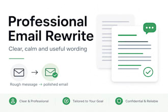 rewrite your rough email into clear professional wording