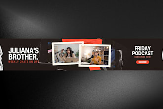 design professional youtube banners and channel art