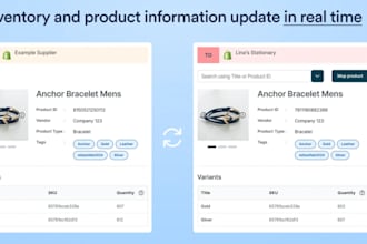 build dropshiping app, inventory sync app, supplier integration app