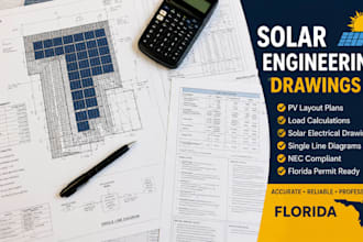 deliver solar engineering drawings load calculations solar electrical florida