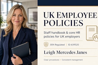 draft professional UK employee policies or a staff handbook