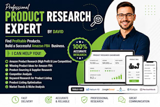do amazon fba product research and product listing expert service