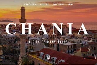 design travel website, tour booking website and  vacation website