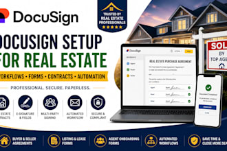 set up docusign workflow for real estate agents and brokers