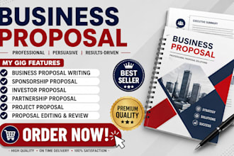 business proposal professional sponsorship proposal investor proposal