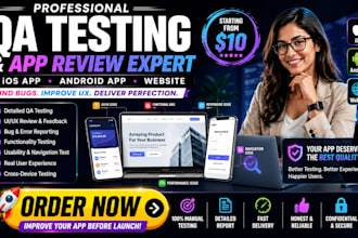 qa review and test ios app website review android app user experience