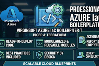 provide professional azure iac boilerplates in bicep or terraform