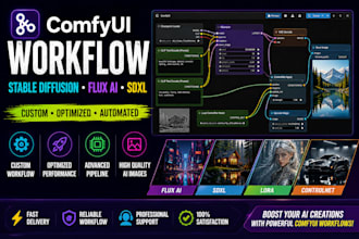 create comfyui workflow for stable diffusion, ai image, flux ai sdxl