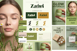 design business logo and branding kit with brand identity