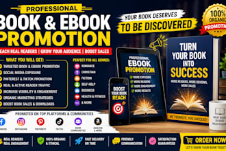 do organic book promotion and author marketing to reach real readers