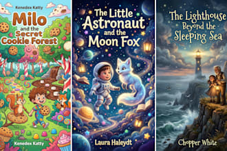 create whimsical children book illustration, kids book, storybook art
