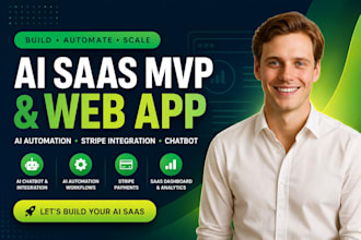 build ai saas mvp ai web app stripe integration and ai automation