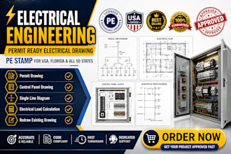 draw electrical plan, mep drawing, blueprints on autocad and pdf