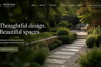 build squarespace gardening website landscaping website outdoor design website