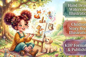 children story book illustration children story children story book illustration