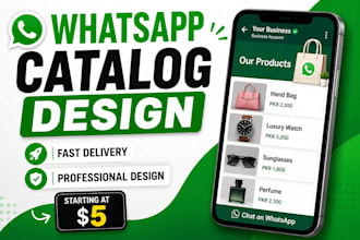 design whatsapp product catalog in 24h