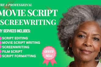 write edit format feature film TV series screenplays