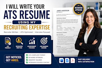 write your ats resume using my recruiting expertise