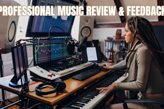 review your rock, rap and trap music and give honest feedback on your song