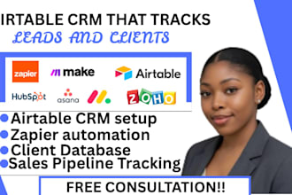create an airtable CRM system with pipeline and client tracking