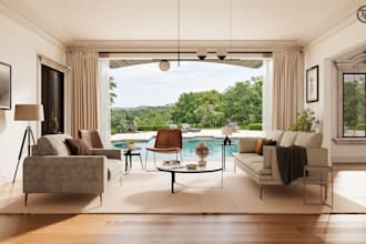 create photorealistic interior rendering for homes and apartments