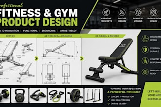 do gym, fitness, exercise product design gym equipment design, training products