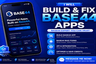 build base 44 app base 44 expert base 44 bug fixing base44 expert
