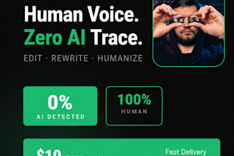 edit and rewrite ai generated content to sound human