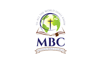 design modern christian church, catholic ministry and religious logo