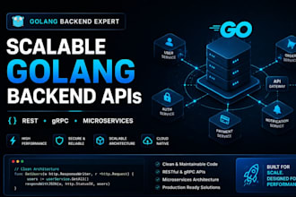 build scalable golang rest api and microservices backend