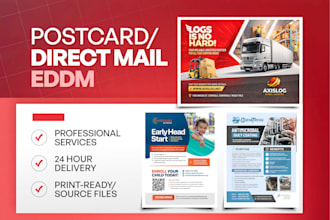 do postcard design, direct mail eddm, doorhanger
