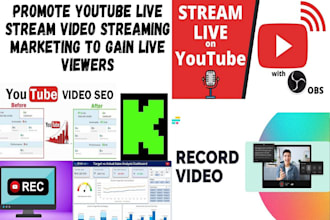 promote youtube live stream video streaming marketing to gain live viewers