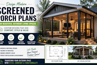 design modern screened porch plans for beautiful outdoor living spaces