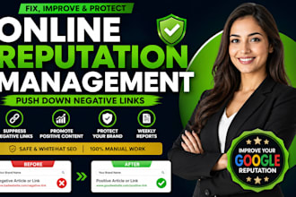 do online reputation management and suppress negative links