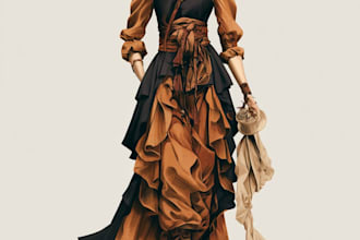 create a fashion illustration