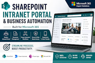 build your sharepoint intranet portal, business website, or data entry