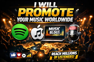 create and run ads sportify music promotion to grow streams and audience