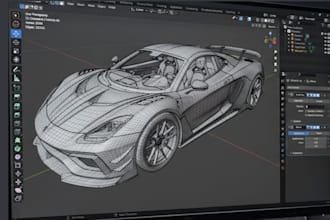 create high quality vehicle modeling car modeling unreal engine blender car