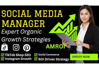 social media marketing manager for ecommerce  and instagram organic growth