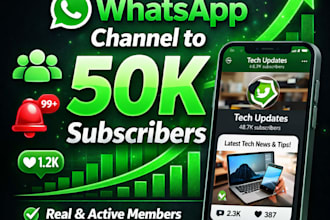 boost your whatsapp channel to 100k subscribers do whatsapp channel promotion