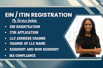 apply for ein number, itin, llc name change, llc address, irs confirmation