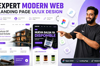design figma website UI and landing page design