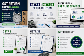 file gst returns gstr 1 and gstr 3b professionally
