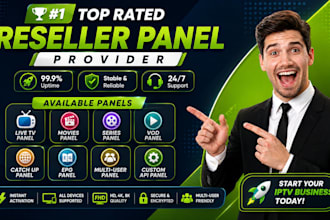 configure reseller panel, strong8k, dream4k, lion ott, mega ott, trex, b1g