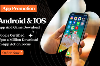 do app promotion, app install, IOS android mobile app marketing