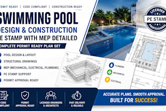design swimming pool layouts and permit ready plans