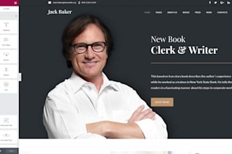 design a premium ebook author website, wix author website match your book brand