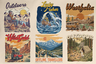 create vintage t shirt design