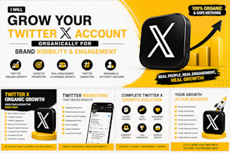 grow your x account with organic engagement brand growth and targeted promotion