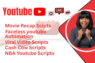 write viral youtube scripts for faceless channels